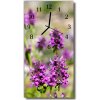 Nástenné hodiny vertikálne Kvety farebná príroda 30x60 cm