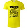 1976 v kocke - Tričko z organickej bavlny - L ( Citrónová )