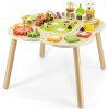 Viga Detský drevený edukačný stolík Viga Farma