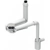 Geberit ONE - Úsporný umývadlový sifón s výpustom pre umývadlá so skrytým prepadom, d 40 mm, biela 152.061.01.1