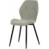 Autronic CT-285 GRN2 Stolička jedálenská, zelená látka, čierne kovové nohy