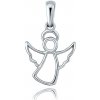 MINET JMG0274WSP00 - Elegantný prívesok z bieleho zlata anjel Au 585/1000 0,50g