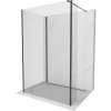 Mexen Kioto sprchový panel Walk-in 105 x 90 x 30 cm, priehľadný, čierny - 800-105-090-221-70-00-030