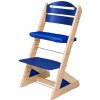 Jitro Detská rastúca stolička Plus PRÍRODNÁ VIACFAREBNÁ Modrá + modrý podsedák