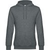 B&C Mikina B&C KING Hooded s kapucí, pánská COT01U02Kx4805-heather mid 2XL Melír šedá střední