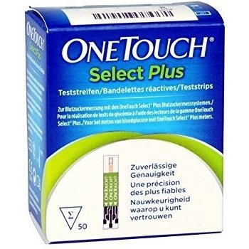 One Touch select plus testovacie prúžky 50 ks