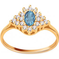 iZlato Forever Zlatý prsteň s modrým kameňom CS9RI1503C ...