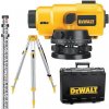 DeWALT DW096PK Nivelačný optický prístroj 26x - sada, tyč, statív, kufor