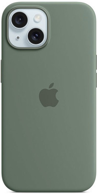 Apple iPhone 15 Silicone Case with MagSafe - Cypress MT0X3ZM/A