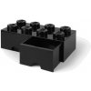 LEGO Storage LEGO úložný box 8 s šuplíky Varianta: Box černý