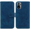 Peňaženkové kožené puzdro Butterfly Rose na Xiaomi Redmi Note 10/10S - Modrá