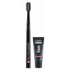 Curaprox Black is White 5460 Ultra Soft zubná kefka + bieliaca pasta s aktívnym uhlím a hydroxylapatitom 8 ml darčeková sada