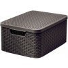 CURVER úložný box RATTAN M, 39,3 x 29,3 x 18,7 cm, hnedý, 03618-210