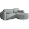 Rohová rozkladacia sedačka Amilia P - svetlosivá Strana: Pravá