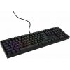 Herná mechanická klávesnica Genesis THOR 404/RGB/Outemu Peach Silent/Drôtové USB-A/US layout/Čierna