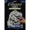 Škrabací obrázky svítící Tyranosaurus Rex - 20x25 cm
