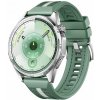 Smartwatch hodinky Huawei Watch GT 6 46mm strieborný zelený remienok