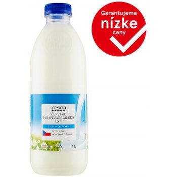 Tesco polotučné mlieko 1,5 % 1 l od 0,95 € - Heureka.sk