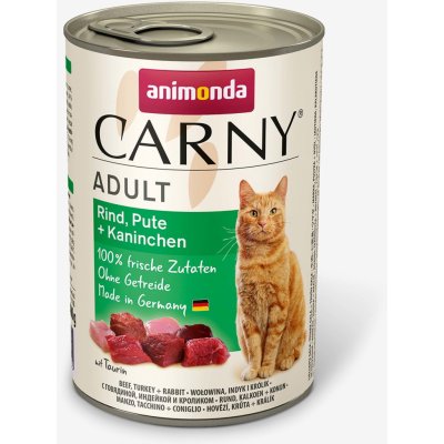 Animonda CARNY® cat Adult hovädzie,morka a králik bal. 6 x 400 g konzerva