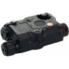FMA FMA AN/PEQ15 LA-5 upgrade verzia (LED svietidlo, červený / IR laser) - Čierna