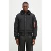 Bunda Alpha Industries B15-3 pánska, čierna farba, prechodná, 198122 XL