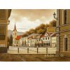 Obraz Dolný Kubín námestie 2, VBart PREVEDENIE: OBRAZ na plátne blindrám, ROZMER v cm/TYP OKRAJA: 90x60