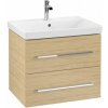 Villeroy & Boch AVENTO skrinka pod umývadlo, 618 x 520 x 447 mm, 2 zásuvky, Nordic Oak, A89000VJ