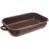 Smaltovaný pekáč BROWN s uchami 45,5×24 cm – 6,3 l
