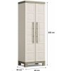 KIS EXCELLENCE UTILITY skriňa 65x45x182cm béžová