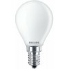 LED žiarovka guľová E14 P45 6,5W = 60W 806lm 2700K teplé vlákno Mlieko PHILIPS