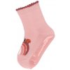 STERNTALER Ponožky protišmykové Lienka na dúhe AIR ružová dievča veľ. 18 6-12m
