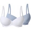 Esmara vystužená podprsenka 2 kusy modrá/biela 100400586