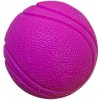 Pevná TPR gumová loptička pre psov 6 cm, fialová