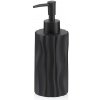 KELA Dávkovač mýdla Merida polyresin černý 19,0cm 7,0cm 200,0ml KL-23766