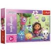 Puzzle Gabby a jej krásny domček pre bábiky 30 dielikov v krabičke