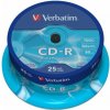 Verbatim CD-R, 43432, Extra Protection, 25-pack, 700MB, 52x, 80min., 12cm, bez možnosti potlače, cake box, pre archiváciu dát