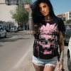 Yakuza dámske tričko Afraid Curved Crew Neck GSB 24128 black Farba: čierna, Veľkosti dámske: XS
