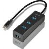 AXAGON HUE-S2C, 4x USB 3.0 CHARGING hub, micro USB nap. konektor, kábel USB-C 40cm
