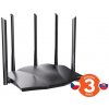 Tenda TX12 Pro AX3000 WiFi6 Router, 1x GWAN, 3x GLAN, IPv6, 5x 6dBi, WPA3, Mesh, CZ app 75011973