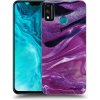 Picasee silikónový prehľadný obal pre Honor 9X Lite - Purple glitter