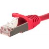Netrack BZPAT05FR patch kabel FTP cat.5e RJ45, 0,5m červený