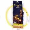 DUVO+ Led Svietiaci obojok dog Žltý nylonový 65 cm