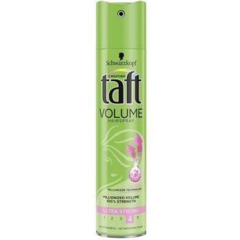 Taft Volume Mega Strong Mega silno tužiaci lak na vlasy pre dvojitý objem, stupeň č.5 250 ml