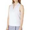 Dámska polokošeľa Callaway Golf WAIST LENGTH SL TOP BRILLIANT WHITE biela M