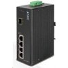 Planet switch ISW-514PTF, průmysl.verze 4x10/100+1x100BaseFX (SFP), DIN, IP30, -40 až 70°C, 12-48V