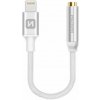Swissten Adaptér TEXTILE pre iPhone Lightning - Jack 3,5 mm, 0,15 m