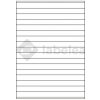 Labelea Samolepiace etikety 210x16,9 mm biele papierové, na hárku A4, pre laserovú a atramentovú tlač, Farba etikiet Biela, Počet hárkov v balení 100 EPY210016W017S