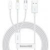 Kábel Baseus CAMLTYS-02 Superior Fast Charging Datový, 3v1 USB-C, Lightning, MicroUSB, 1,5m