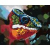 zuty Zuty - Maľovanie Podľa Čísel - Abstraktné Farebný Chameleón, 80X100 Cm, Plátno+Rám (8596530078838)