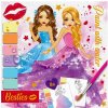 GRAFIX Vodové omaľovánky Besties 8 listů 20x20cm
